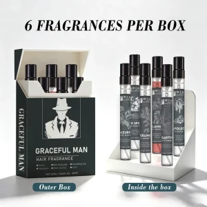 Customized Body Care Hair Fragrances Deodorant Spray Long Lasting Unique Cool Silver Spring Scent Men Rich Herbal Extract 12ml 6