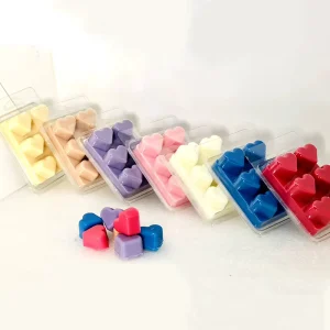 Customized Candle Maker Heart shaped Different Color Scented Soy Wax Melts