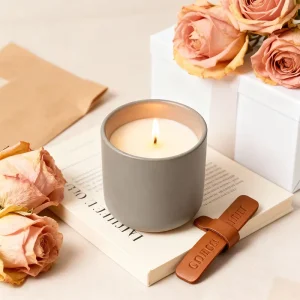 Customized Ceramic Jar Candle Handmade Scented Soy Wax Candles of Various Sizes and Colors
