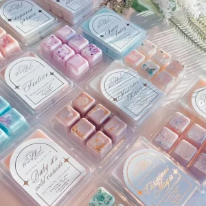 Customized Cube Shell Packaging Soy Wax Melts for Candle Warmer