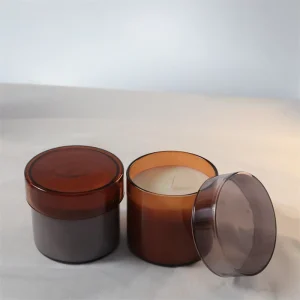 Customized Glass Candle Borosilicate Glass Jars Candle New Design Natural Essential Oil Fragrance Scented Candle
