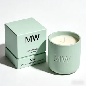 Customized Large Scented Candle with Premium Box Strong Fragrance Bulk & Custom Packaging Labels