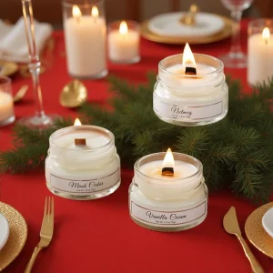 Customized Logo Home Fragrance Soy Wax Luxury Long lasting Aromatherapy Small Mini Glass Scented Candles