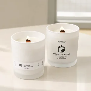 Customized Logo Luxurious Handmade Soy Wax Glass Jar Environment Friendly Aromatherapy Candles for Meditation Home