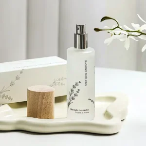 Customized Logo Luxury Room Spray 100ml Frosted Glass Bottle Room Air Fresheners Spray for Bedroom Living Room