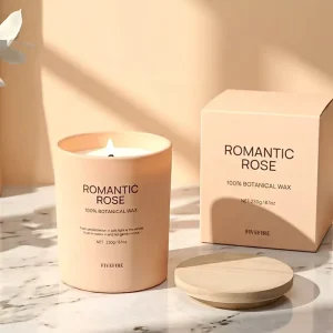 Customized Luxurious 8oz Soy Wax Scented Candles Glass Jars LOGO And Gift Box For Valentine’s Day And Holiday Gifts