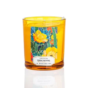Customized Luxury Home Fragrance Scent Colorful Glass Jar Scented Candles 150G
