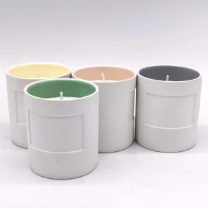 Customized Modern Handmade Ceramic Aromatherapy Soy Wax Scented Candle with Flameless Long-Burning Design