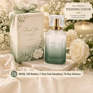 Customized Natural Parfum Spray for Wedding Favor Private Label 100ml EDP 8 hour Long Lasting Eco Friendly Thank You Gift Guest