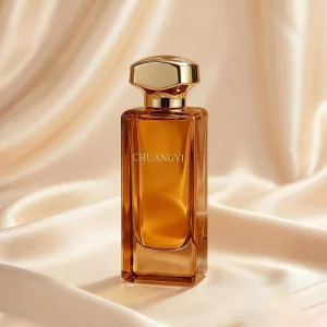 Customized Rectangular Clear Glass Perfume Spray Bottle 30 50 100ml With Box Unisex Colorful Luxury Fragrance Bottle
