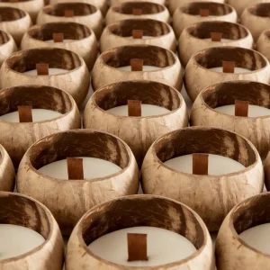 Customized Scented Soy Wax Candles Natural Coconut Wood Wick Aromatherapy Candles for Home Decor & Relaxation