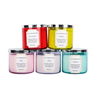 Customized Scents Fragrance Personalized Luxury Aromatherapy Soy Wax Candle with Logo