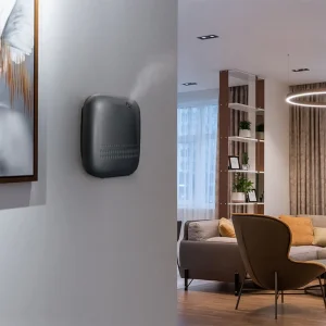 Customized Wall Mounted Home Fragrance Oil Aroma Diffuser Automatic Cool Mist Battery Scent Diffuser Machine for Hotel Toilet