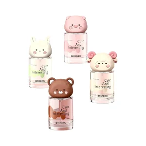Cute 3D Animal Head Ladies Perfume Liquid 4 Fragrances Cartoon Bear Rabbit Pig Sheep Cap Sweet Floral Scent Eco Friendly Long