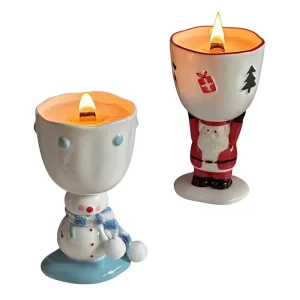 Cute Aromatherapy Candle Santa Claus Christmas Ceramics Ins style Indoor Fragrance Practical Gift Souvenir Ornament