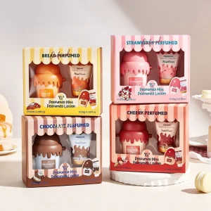 Cute Ice Cream Cone Perfumed Hand Cream Gift Set Moisturizing Portable Hand Lotion with Perfume Mist OEM ODM