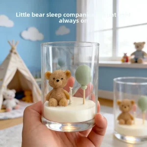 Cute Little Bear Balloon Scented Candle Decoration Baby Baptism Birthday Gift Party Favor