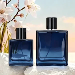 Cylinder Glass Empty Perfume Bottles with Pump Sprayer 50ml 100ml Transparent for Fragrances