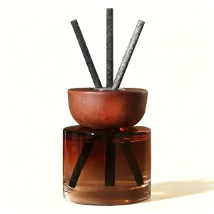 Cylinder Glass Reed Diffuser Bottle with Screw Cap, Customized, Private Label Aroma Oil Packaging