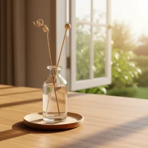 Cylindrical Glass Reed Diffuser Bottles 100ml with Screw Cap