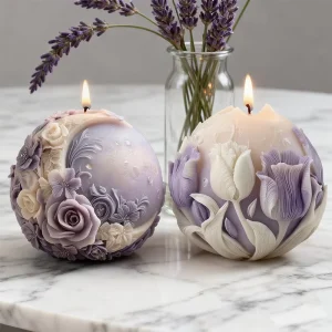 DIY Easter Rose Candle Mould Scented Tulip Aromatherapy Soap Mold Silicone Candle Mold