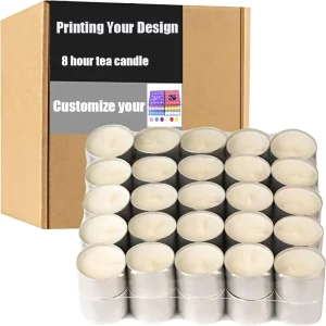 Decorative Candles OEM Factory Natural Soy Wax Tea Light Candles Bulk 8 Hours Burning Smokeless