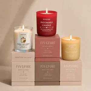 Decorative Gift Candles Long Lasting Aroma Modern Custom Fragrance Soy Scented Candle for Living Room Bedroom Use