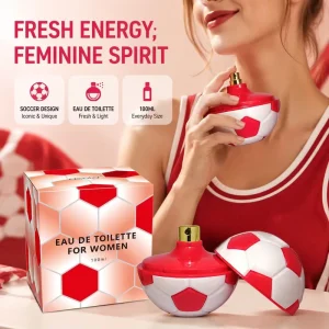 Deold Soccer Shaped Women Eau de Toilette Fresh Fruity Floral Fragrance 100ml Gift Box
