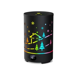 Desktop Aromatherapy Diffuser LED Humidifier with Auto-Off Timer Essential Oil Nebulizer for Workplace and Spa
