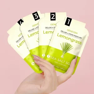 Detox Foot Skin Spa Soak Kit 4 Step Lemongrass Scent Dry Cracked Feet Hydrating Formula Pedicure Spa Set Products