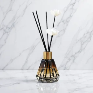 Diamond shaped Crystalline Glass Reed Diffuser Bottle Rattan Sticks AR 03 Home Bedroom Aromatherapy Screen Printing Packaging