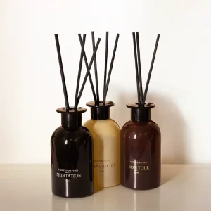 Diffuser Glass Bottle Custom Private Label Home Fragrance Rattan Sticks Packaging Box Aromatherapy Reed Diffuser Set