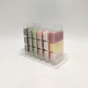 Double Empty Scented Soy Wax Cubes Square Shape Melt Candles for Home and Office Use