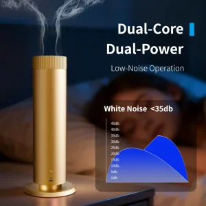 Double Nozzle Diffuser Oil Fragrance Diffuser Tower Remote Control Scent Marketing Nebulizer Diffuser for Room