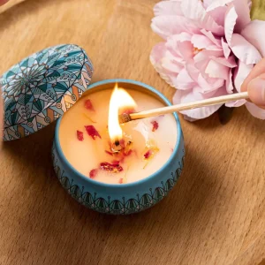 Dried Flowers Smokeless Candle Soybean Mixed Wax Cup Shape Bedroom Light Indoor Female Gift Scented Candles