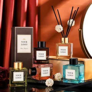 ENO High Quality Crystal Clear Glass Hotel Room Reed Diffuser Custom Bulk Liquid Rattan Essential Oil Parfum