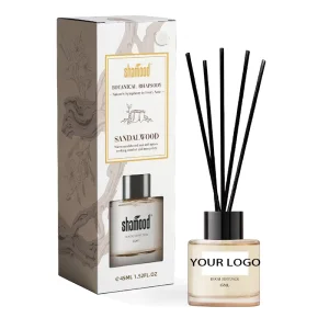 Eco-Friendly 100ml Glass Reed Diffuser with Lavender Fragrance for Home and Office