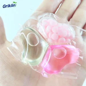Eco Friendly 3 in 1 Laundry Pods With Scent Beads OEM Essential Oil Laundry Detergent Pods Cleaning Capsules