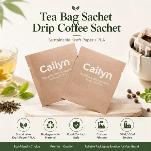 Eco Friendly Biodegradable Kraft Paper Packaging Pouch High Barrier Custom Scent Booster & Fragrance Beads Bag