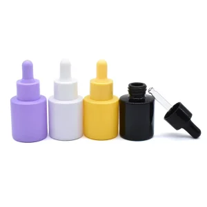 Eco Friendly Colored Glass Essential Oil Dropper Bottles 20ml for Beard Oil Skin Care Serums & Lotion Packaging