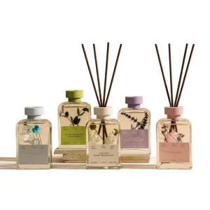 Eco-Friendly DIY Rattan Fireless Reed Diffuser Set 200ml for Bedroom and Living Room Decor