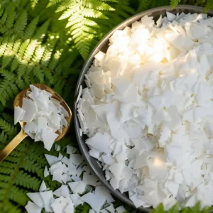 Eco Friendly Granular Soy Wax Chunks White Soy Candle Wax Flakes For Candle Making