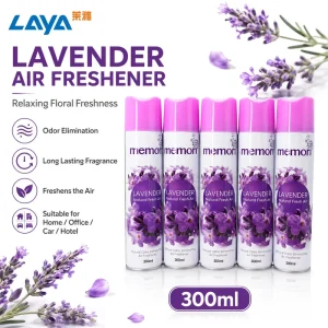 Eco Friendly Lavender Scent Aerosol Room Spray Freshener & Air Refresher Liquid Spray Home Restaurant Car and Office