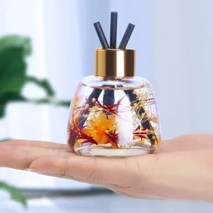 Eco Friendly Lead Free Glass Car Air Freshener Aromatherapy Perfume Decor Reed Diffuser Bottle Handcrafted Luxury