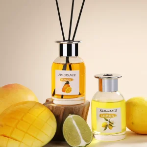 Eco Friendly Long Lasting Scent Alcohol Free 100ml Glass Oil Aromatherapy Reed Diffuser
