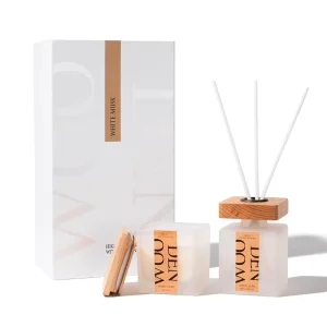 Eco Friendly Matte Glass Home Fragrance Reed Diffuser Gift Set