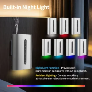 Eco-Friendly Metal Wall Plug-in Waterless Aromatherapy 20ml Bottle Perfume Essential Oil Diffuser for Household and Hotel Use