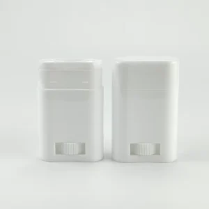 Eco Friendly Oval Empty Container Antiperspirant Fragrant Solid Stick Balm Body Refill Deodorant Stick Bottle 25g