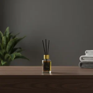 Eco Friendly Reed Diffuser Set with Rattan Sticks and Glass Bottle Home & Office Aromatherapy Fragrance