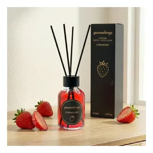 Eco Friendly Refreshing Sweet Strawberries Hotel Scent Air Reed Diffuser